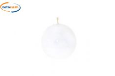 CANDELA SFERA BIANCA DIAM 8 CM
