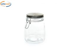 BARATTOLO ERMETICO CON TAPPO IN ACCIAIO DIAM. 11XH15CM 990ML