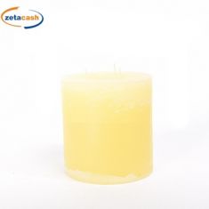 CANDELA 48440 PILLAR RUSTIC 15X15CM AVORIO