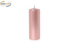 CANDELA METALLICA ROSA GOLD15 CM
