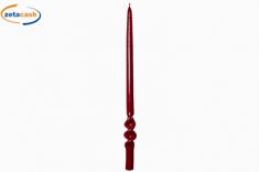 CANDELA SPIRALE LUCIDA BORDEAUX CM 40 - DIAM, 2,2