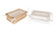 CASSETTA LEGNO RETT RIVESTITA IN TESSUTO