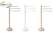 PIANTANA PORTA ASCIUGAMANI IN METALLO A 3 COMPARTI COL ASS