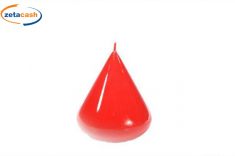 CANDELA GOCCIA H 6 CM ROSSA