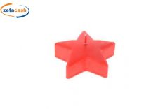 CANDELA STELLA DIAM 9 CM ROSSA