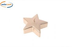 CANDELA STELLA DIAM 9 CM CHAMPAGNE