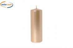 CANDELA PILLAR ORO H 15 CM DIAM 5 CM