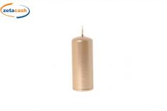 CANDELA PILLAR CHAMPAGNE D 4 CM H 10 CM