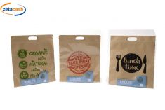 BUSTA CON ZIP 2 PEZZI KRAFT ALLUMINIUM CM CM 32XH25