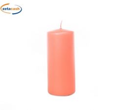 CANDELA PILLAR OPACA CORALLO CM DIAM 8 X H 18