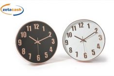 OROLOGIO DA PARETE IN PLASTICA DIAM 30 X 4 CM