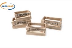 SET 2 CASSETTE LEGNO MARKET SCRITTA NERA ASS