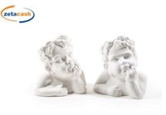 VASO IN CERAMICA BIANCO PUTTO 21X16X19 CM