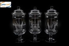 ALZATA PORTADOLCI IN VETRO D13XH11,5 CM