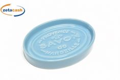 PORTASAPONETTA SAVON CERAMICA 12X9XH3 CM BLU