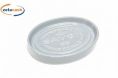 PORTASAPONETTA CERAMICA SAVON 12X9CM GRIGIO