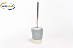 SCOPINO CON PORTASCOPINO CERAMICA SAVON H 39 D 12CM GRIGIO