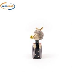 STATUA IN RESINA CON ZAINETTO E CIUCCIO 21 X 7 CM