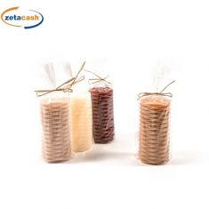 CANDELA PILLAR MODERN STYLE ESAGONO H15,5 D7,5CM COL ASS