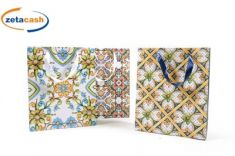 SACCHETTO CON DISEGNI ASSORTITI CM 26 X H 32