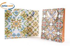 SACCHETTO LA TERRA DEL SOLE CM 33 X 45 DISEGNI ASSORTITI