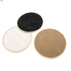 TOVAGLIETTA SEGNAPOSTO TONDA JUTA D37CM COL ASS