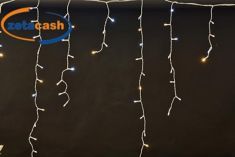 TENDA 240 LED MULTICOLOR PINK ESTERNO CAVO BIANCO 7,5 MT