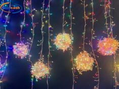 FILO 500 MICROLED 10,5 MT. MULTICOLOR, RAMI, GIOCO AUTO, DA ESTERNO.