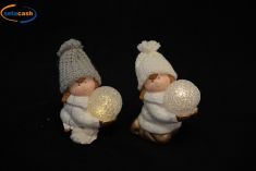 BAMBOLOTTO IN TERRACOTTA 10 LIVIO O LIVIA CON PALLA LUMINOSA