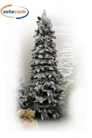 ALBERO DI NATALE SLIM INNEVATO CHAMONIX 210 CM