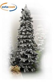 ALBERO DI NATALE SLIM INNEVATO H 240 CM