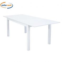 TAVOLO CUBA 150-210X90 ESTENDIBILE ALLUMINIO BIANCO