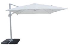 OMBRELLONE SATURNO BIANCO P/L 3X3 TELO BIANCO