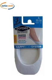 SALVAPIEDI COTONE DONNA BIANCHI TAGLIA 39 42 3 PAIA POMPEA