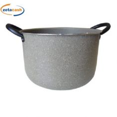 PENTOLA EFFETTO PIETRA CON 2 MANICI 28 CM