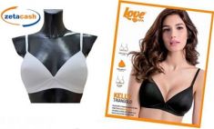 REGGISENO A TRIANGOLO IN MICROFIBRA COLORE BIANCO TG 4