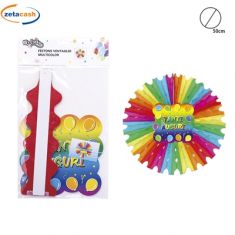 FESTONE A VENTAGLIO MULTICOLOR TANTI AUGURI