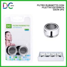 FILTRO RUBINETTO 2 PEZZI CON FILETTATURA ESTERNA