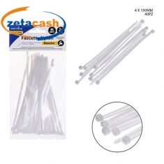 FASCETTE NYLON BIANCHE 40 PEZZI