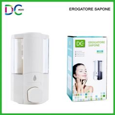 DISPENSER SAPONE DA PARETE BIANCO 400 ML