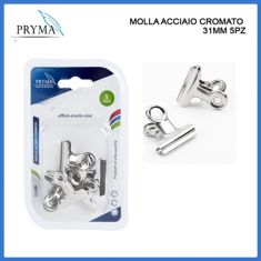 MOLLA ACCIAIO CROMATO 5 PEZZI DA 31 MM