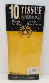 CARTA VELINA GIALLO 10 FOGLI 51 X 66 CM