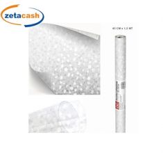 PELLICOLA AUTOADESIVA TRASPARENTE EFFETTO VETRO CM 45X1.5 M