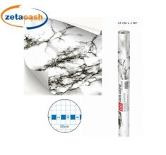CARTA ADESIVA IN PVC EFFETTO MARMO CM 45X 2 MT