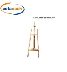 CAVALLETTO PITTURA IN LEGNO CM 120 X4 X4