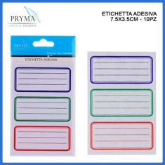 ETICHETTA ADESIVA CM 7,5 X 3,5 10 PEZZI