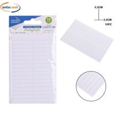 ETICHETTA ADESIVA 10 FOGLI RETTANGOLARI BIANCHI