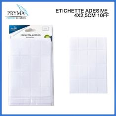 ETICHETTA ADESIVA CM 4X2 10 FOGLI 16 ETICHETTE