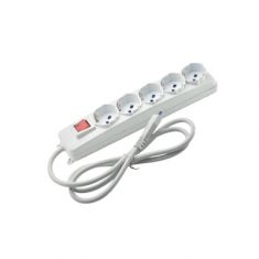 CIABATTA 5 PRESE BIP. CON SCHUKO