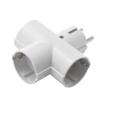 ADATTATORE TRIPLO SCHUKO BIANCO